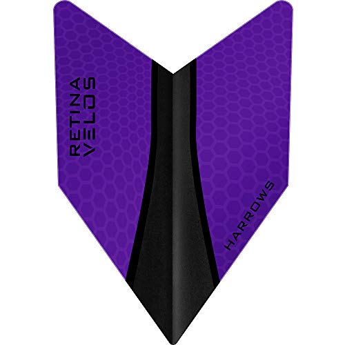 Harrows Retina-X Dart-Flights, extra stark, Velos, 10 Sets (30 Stück) (lila) von Harrows