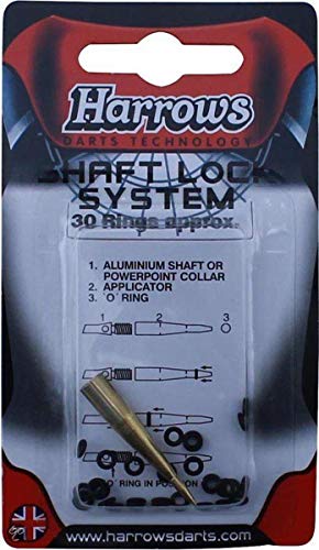 Harrows Shaft Lock System mit O-Ringen Gold Harrows Shaft Lock System mit O-Ringen Gold von Harrows