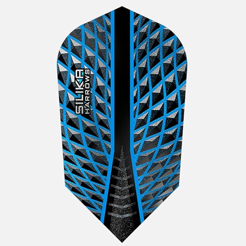 Harrows Silika Slim | Set mit 5 Premium extra starken Dart-Flights (15 Flights) (Aqua) von Harrows