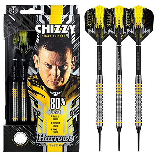 Harrows Soft Darts Dave Chisnall Chizzy 80% Tungsten Softtip Dart Softdart (18 Gr) von Harrows