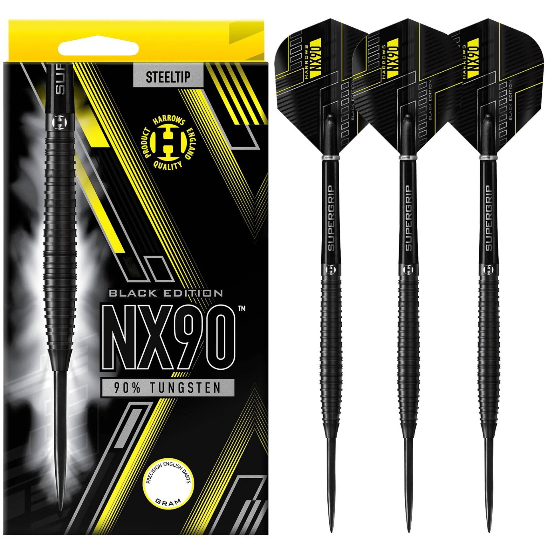 Harrows Steeldart NX90 90% BLACK EDITION, 21gr Harrows Steeldart NX90 90% BLACK EDITION, 21gr von Harrows