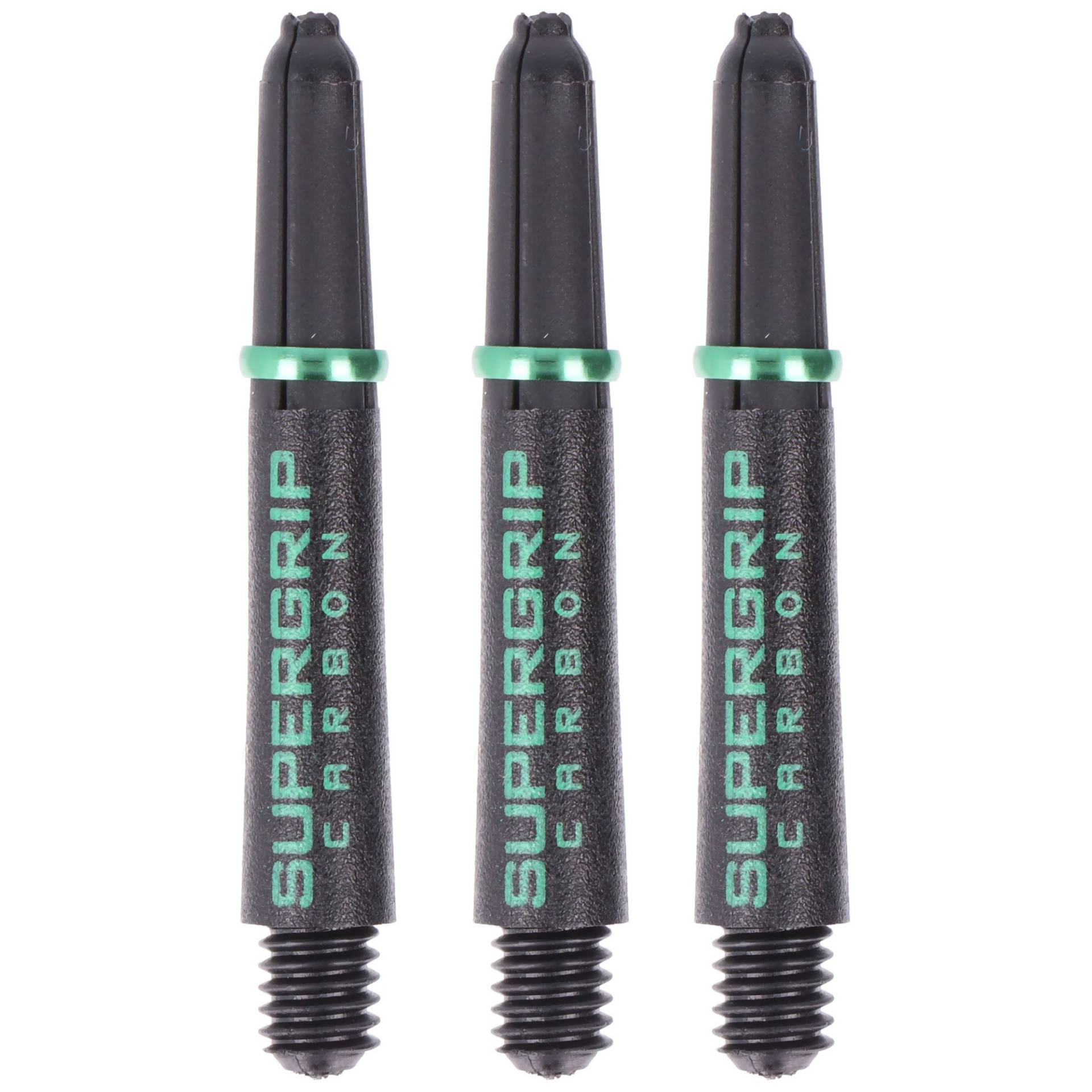 Harrows Supergrip Carbon Dartschaft, schwarz und grün, 3 Stück Harrows Supergrip Carbon Dartschaft, schwarz und grün, 3 Stück von Harrows