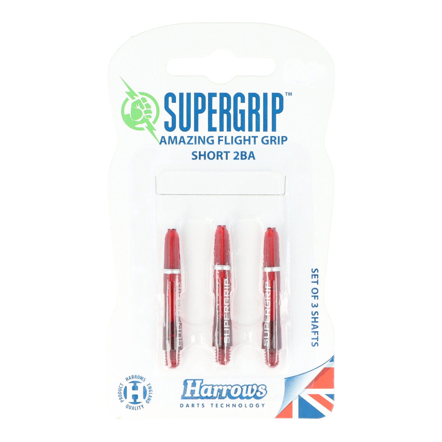 Harrows Supergrip Short, 2BA,3er Set, rot Harrows Supergrip Short, 2BA,3er Set, rot von Harrows