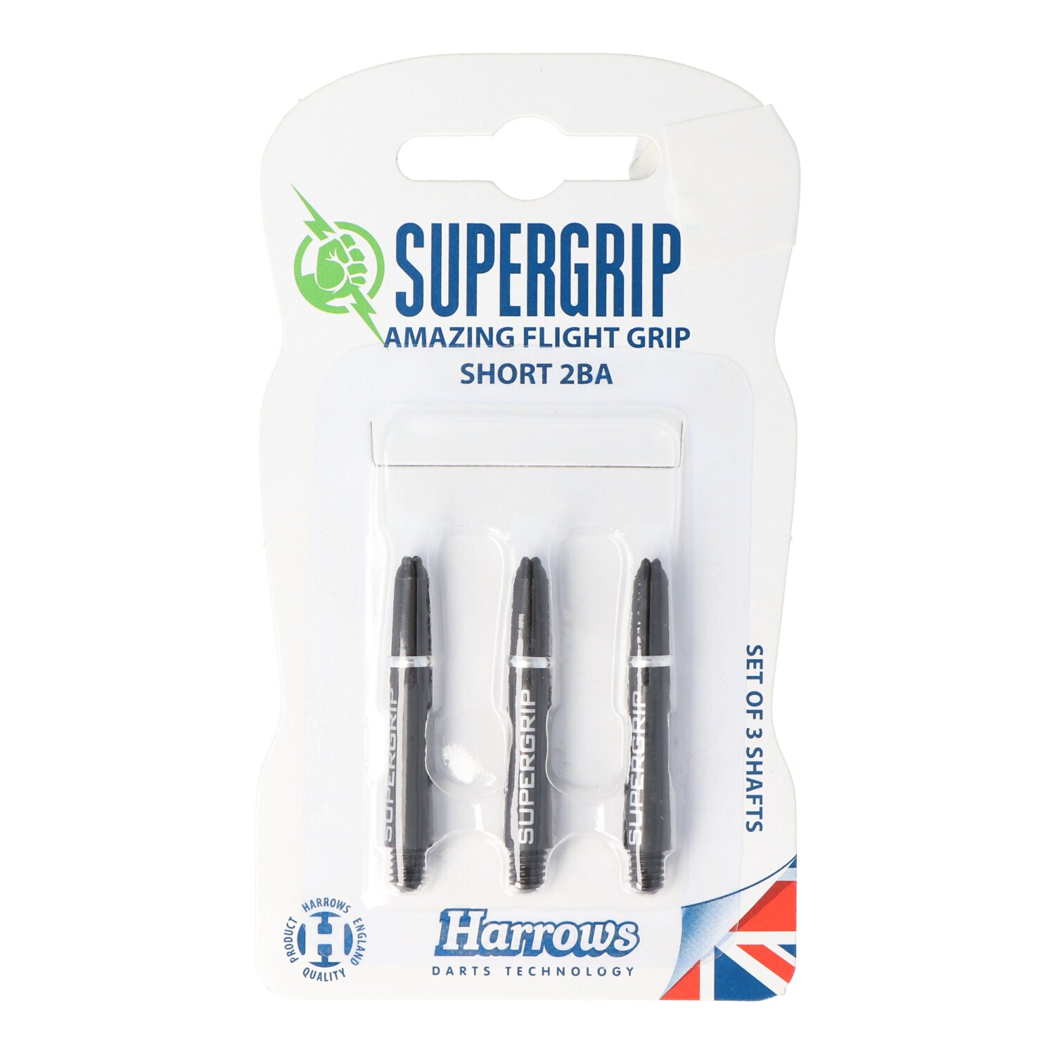 Harrows Supergrip Short, 2BA,3er Set, schwarz Harrows Supergrip Short, 2BA,3er Set, schwarz von Harrows