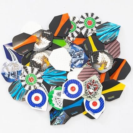 Harrows White Dart Flights | 10 x Sets Dart-Flights (insgesamt 30 Flights) I 100-Mikron-Dart-Flights I Premium Extra Strong Hergestellt in Großbritannien I Professionelles Dart-Zubehör von Harrows