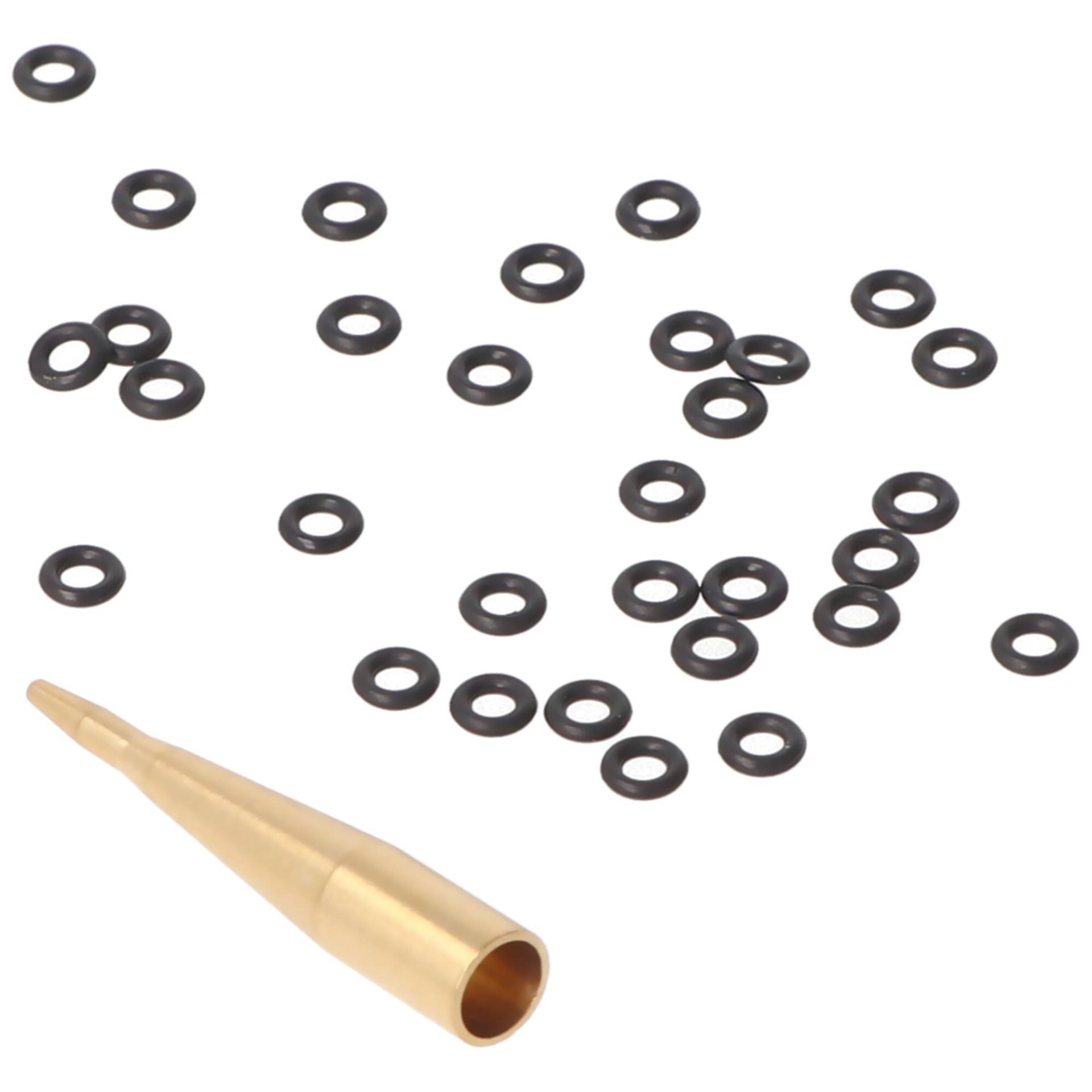 Schaftgummiringe, 30 Stück mit Applikator, ca. 0,4cm Schaftgummiringe, 30 Stück mit Applikator, ca. 0,4cm von Harrows