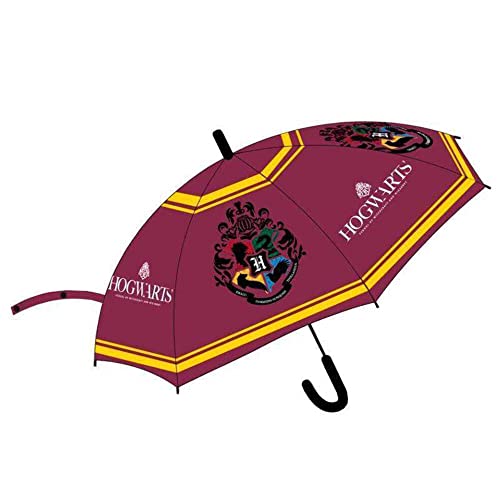 Harry Potter 48,5 cm Regenschirm für Camping und Wandern für Kinder, Unisex, mehrfarbig, Einheitsgröße von Harry Potter