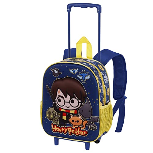 Harry Potter Beasty Friends-Kleiner 3D Rucksack mit Rädern, Blau von Harry Potter