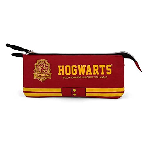 Harry Potter Gryffindor-FAN Dreifach Federmäppchen, Weinrote Harry Potter Gryffindor-FAN Dreifach Federmäppchen, Weinrote von KARACTERMANIA