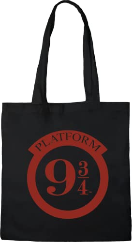 Harry Potter Tote Bag, flach, 9 3/4 Zoll, Referenz: BWHAPOMBB006, Schwarz, 38 x 40 cm Harry Potter Tote Bag, flach, 9 3/4 Zoll, Referenz: BWHAPOMBB006, Schwarz, 38 x 40 cm von Harry Potter