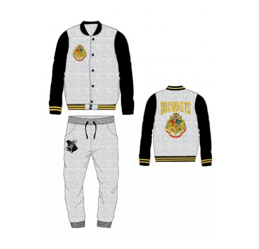 Harry Potter Trainingsanzug Harry PotterTrainingsanzug Lang, Grau, Gr. 104-140 (Set, 2-tlg), für Kinder, bestehend aus Hose und Jacke von Harry Potter