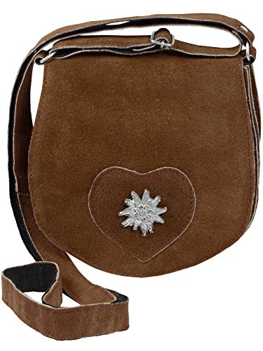 HC Damen kleine Trachtentasche mit Edelweiß, Farben:Cognac HC Damen kleine Trachtentasche mit Edelweiß, Farben:Cognac von Harrys-Collection