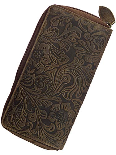 Harrys-Collection Damenbörse in Vintage mit Floral Motiv, Größen:Einheitsgröße, Farben:Cognac Harrys-Collection Damenbörse in Vintage mit Floral Motiv, Größen:Einheitsgröße, Farben:Cognac von Harrys-Collection