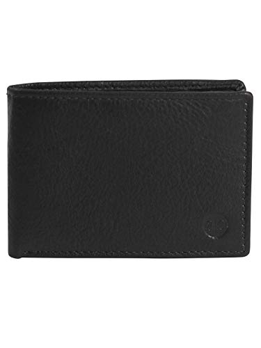 Harrys-Collection kleine handliche Geldbörse weiches Nappa Leder mit RFID Schutz 3 Farben, Farben:schwarz von Harrys-Collection
