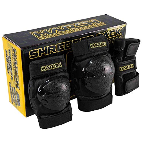 Harsh Shredder 3 Pack Adults Protektorenset, schwarz, S Harsh Shredder 3 Pack Adults Protektorenset, schwarz, S von Harsh