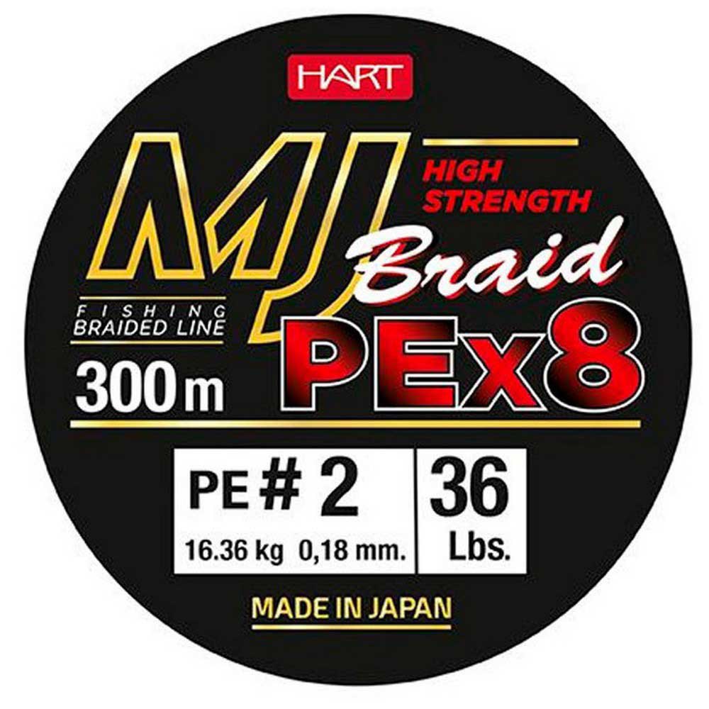 Hart Mj 300 M Braided Line Grün 0.250 mm von Hart