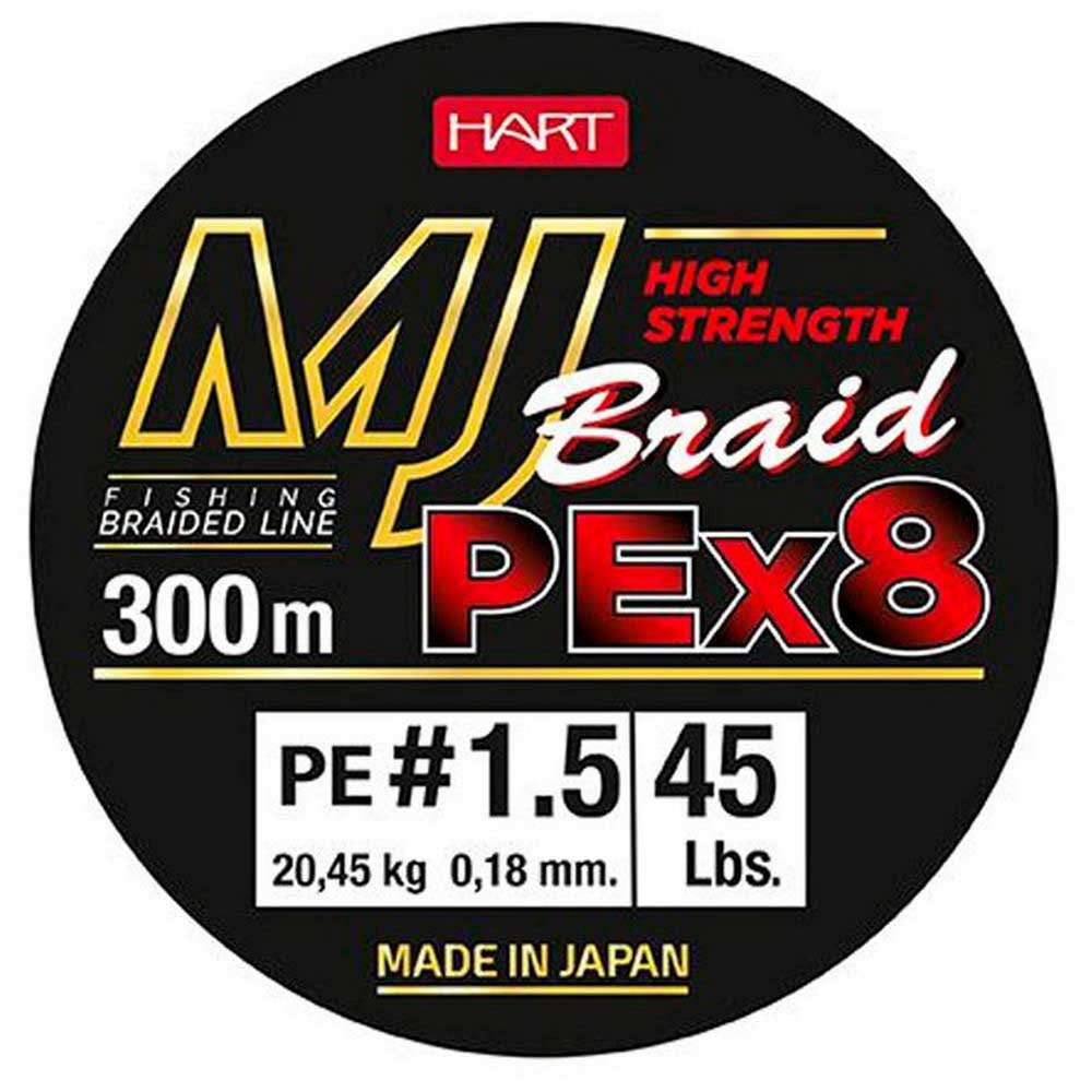 Hart Mj 300 M Braided Line Mehrfarbig 0.300 mm von Hart