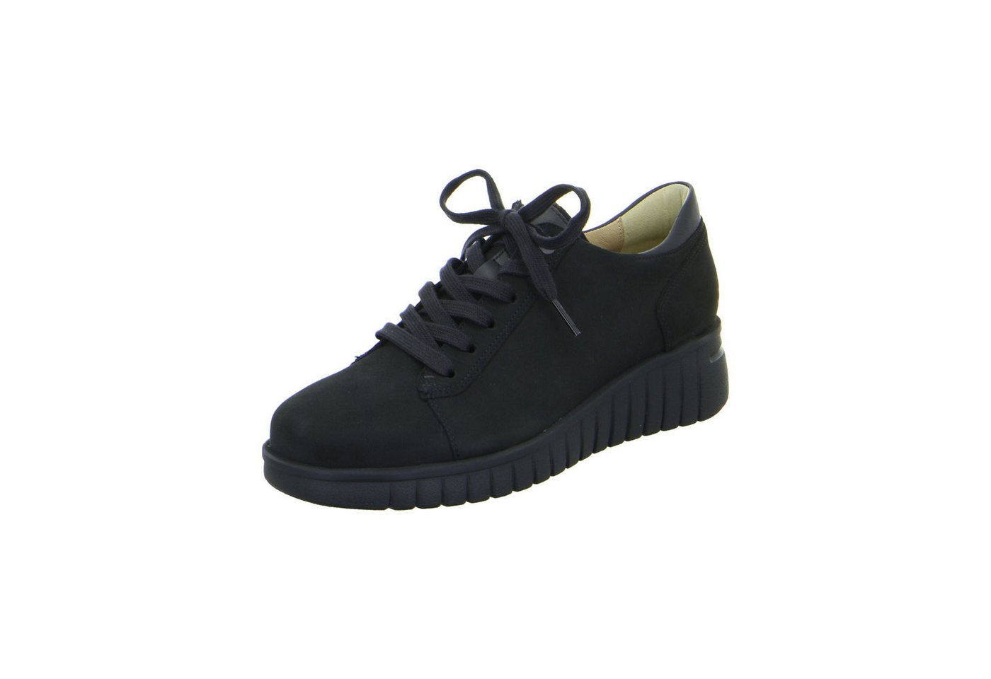 Hartjes Country - Damen Schuhe Sneaker Schnürer Leder schwarz von Hartjes