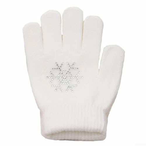 Hasaller Ice Sports Ready Kinder Anti-Rutsch-Handschuhe aus weichem Baumwollmaterial (S, Weiß) von Hasaller