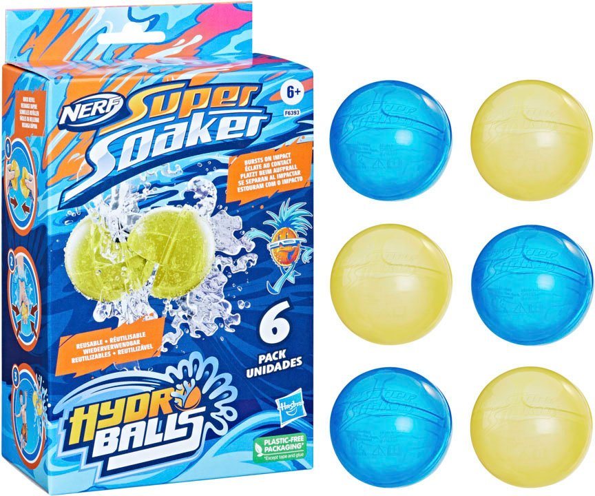 Hasbro Wasserball Nerf Super Soaker, Hydro Balls 6er-Pack von Hasbro