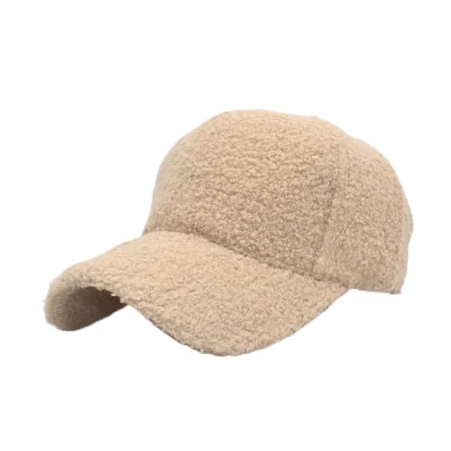 Hasdnker Strickmützen Hüte Mützen Caps Beanie Mütze Beanie Winter-Baseballmütze, Herbst-Winter-Daunen-Entenzungenmütze, Outdoor-Reisen, Warme Paarmützen Für Männer Und Frauen, Beige von Hasdnker