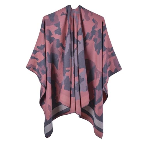 Schals Tücher Halstuch Scarf Damen Schal Winter Süß Leopard Poncho Dicke Decke Wickelschal Onesize Rosa von Hasdnker