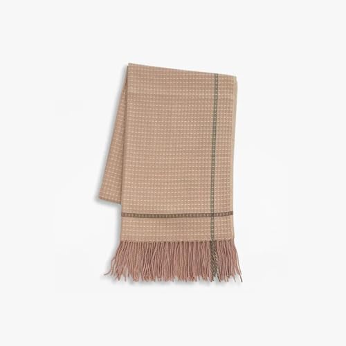 Schals Tücher Halstuch Scarf Damenschal Winter College-Stil Damenschal Winter Warmer Schal Farbiger Karierter Schal Zum Warmhalten Einheitsgröße Rosa von Hasdnker