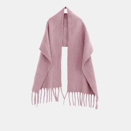 Schals Tücher Halstuch Scarf Damenschal Winter Warmer Schal Dicker Damenschal Mehrfarbiger Schal Weich Und Warm Geeignet Für Den Winter Einheitsgröße Rosa von Hasdnker