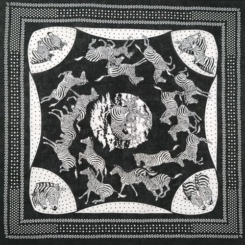 Schals Tücher Halstuch Scarf Fashion Hip Hop 100% Baumwolle Totenkopf Bandana Square Schal Schwarzes Fahrrad-Stirnband Für Frauen/Männer/Jungen/Mädchen 47 von Hasdnker