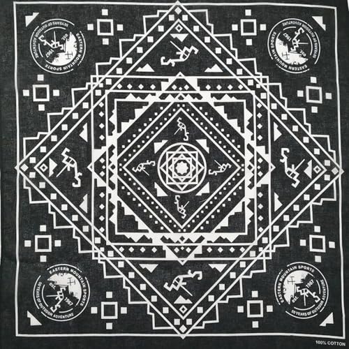 Schals Tücher Halstuch Scarf Fashion Hip Hop 100% Baumwolle Totenkopf Bandana Square Schal Schwarzes Fahrrad-Stirnband Für Frauen/Männer/Jungen/Mädchen 49 von Hasdnker