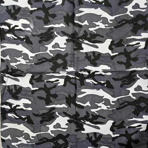 Schals Tücher Halstuch Scarf Hip Hop Baumwolle Quadratischer Camouflage Schal Bandana Stirnband Schal Cashew Für Männer/Jungen/Mädchen 26 von Hasdnker