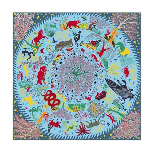 Schals Tücher Halstuch Scarf Seidenschal Damen 12 Tiere Print Quadratische Schals Kopf Echarpes Seidenfoulards Femme Wraps Strandtücher Bandana Lady Hijabs 90Cm 90Cmx90Cm Grün von Hasdnker