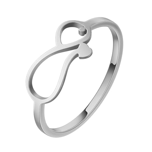 Schals Tücher Halstuch Scarf Stethoskop-Ring, Zierlicher Ring, Abschluss, Medizinstudent, Krankenschwester, Arzt, 8 Silber von Hasdnker