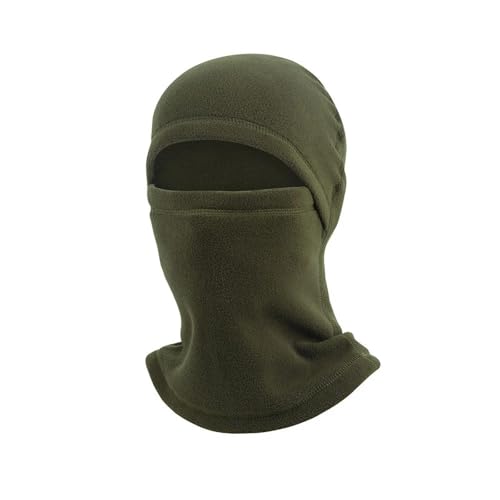 Schals Tücher Halstuch Scarf Winter Männer Polar Fleece Wärmer Mützen Frauen Volle Gesicht Maske Abdeckung Sport Helm Liner Ski Balaclava Kappe ArmyGreen von Hasdnker