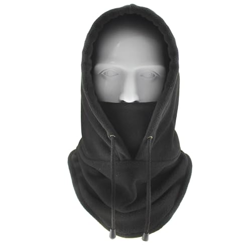 Schals Tücher Halstuch Scarf Winter Männer Polar Fleece Wärmer Mützen Halstuch Frauen Volle Gesicht Maske Abdeckung Taktische Militärische Helm Liner Schwarz von Hasdnker