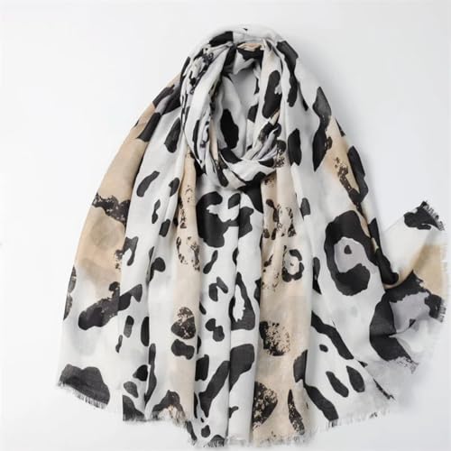 Schals Tücher Halstuch Scarf Winter Spanien Dünne Viskose Schals Frauen Ombre Leopard Dot Schals Und Wraps Stola Muslimischen Sjaal 180 * 90Cm 6 von Hasdnker