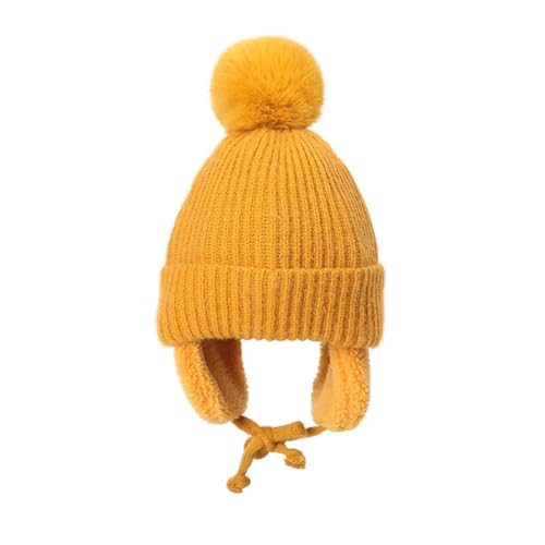 Strickmützen Hüte Mützen Caps Beanie Mütze Beanie Gestrickte Kinder Beanie Mütze Bombermütze Baby Junge Mädchen Mütze Warme Kinder Baby Herbst Winter Mädchen Mütze Für Kinder Bonnet Cap Bomb von Hasdnker