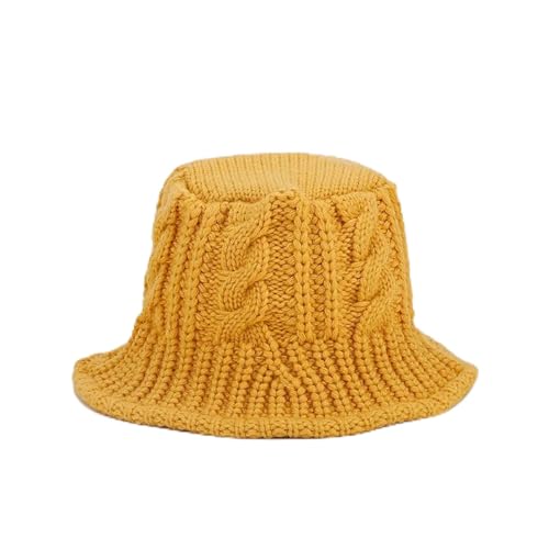 Strickmützen Hüte Mützen Caps Beanie Mütze Beanie Gestrickter Fischerhut Für Damen, Vielseitig, Rund, Winddicht, Mit Gerösteten Teigdrehungen, Handgewebt, Fischerhut Für Den Winter, Einheits von Hasdnker