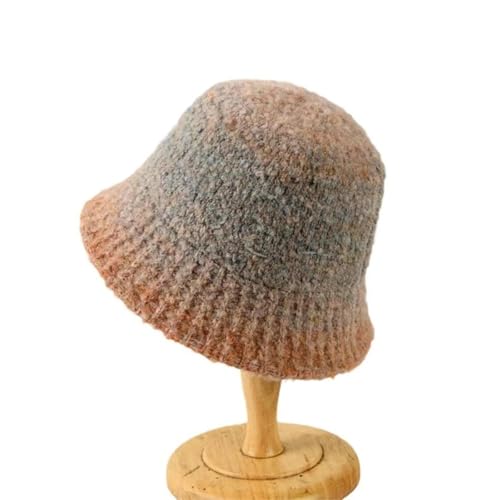 Strickmützen Hüte Mützen Caps Beanie Mütze Beanie Herbst Winter Ombre Bucket Hat Süßer Fischerhut Warmer Trend Kleiner Luxus Abgestufter Farbverlauf Tie Dye Reise Basin Hat Einheitsgröße Ora von Hasdnker