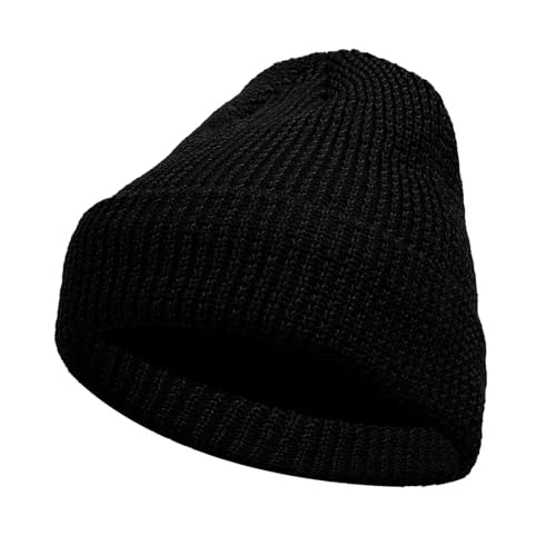 Strickmützen Hüte Mützen Caps Beanie Mütze Beanie Männer Frauen Reflektierende Strickmütze Herbst Winter Beanie Hüte Outdoor Winddicht Verdicken Wärmer Motorhaube Schädel Kappen Schwarz von Hasdnker