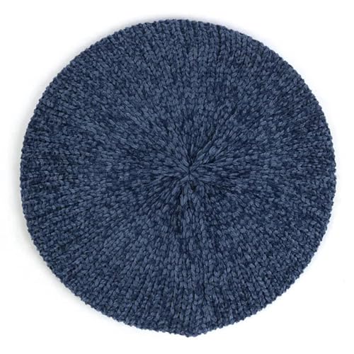 Strickmützen Hüte Mützen Caps Beanie Mütze Beanie Mode Strickmützen Für Frauen Lady Winter Baskenmützen Frühling Casual Warme Mütze Weibliche Einfarbig Baskenmütze Hüte Caps Navy von Hasdnker