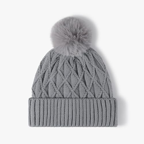 Strickmütze für Männer, Dehnbare weiche warme tägliche Manschetten Winter Hüte, Unisex Bequeme Beanie Geschenke,H von Haseller