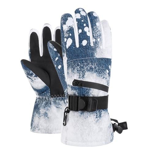 Winterhandschuhe Männer, Unisex Touchscreen Handschuhe Unisex Sporthandschuhe Superwarme Damenhandschuhe für Skifahren Schnee Radfahren Radsport Outdoor Sport Laufen, Schwarz,C,XL von Haseller