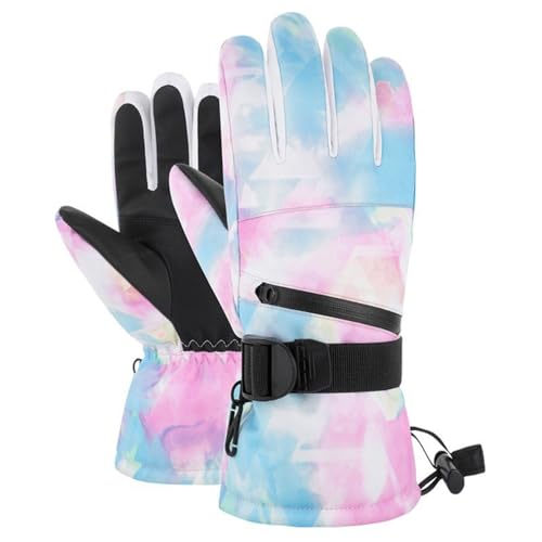 Winterhandschuhe Männer, Unisex Touchscreen Handschuhe Unisex Sporthandschuhe Superwarme Damenhandschuhe für Skifahren Schnee Radfahren Radsport Outdoor Sport Laufen, Schwarz,F,XL von Haseller