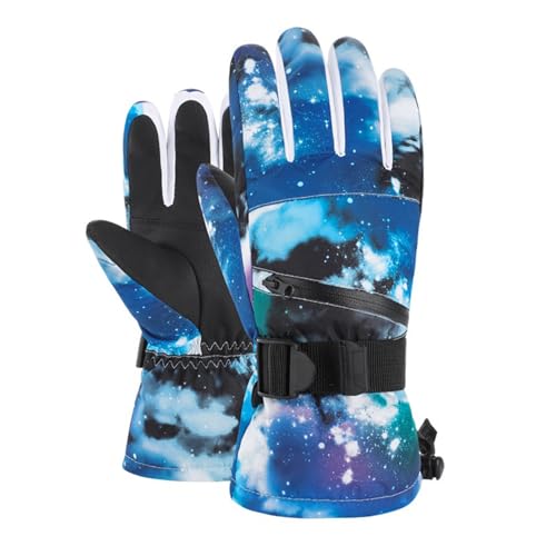 Winterhandschuhe Männer, Unisex Touchscreen Handschuhe Unisex Sporthandschuhe Superwarme Damenhandschuhe für Skifahren Schnee Radfahren Radsport Outdoor Sport Laufen, Schwarz,H,S von Haseller