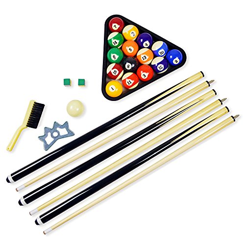 Hathaway Billardtisch-Zubehör-Set – Pool-Sticks, 2er-Set, 16 Billardkugeln, Pool-Rack-Dreieck, Bürste, Kreide und Brückenstab mit Aluminiumkopf, Billardzubehör für Gameplay Hathaway Billardtisch-Zubehör-Set – Pool-Sticks, 2er-Set, 16 Billardkugeln, Pool-Rack-Dreieck, Bürste, Kreide und Brückenstab mit Aluminiumkopf, Billardzubehör für Gameplay von Hathaway