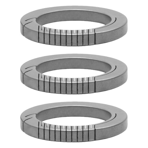 3 kleine Karabinerhaken für den Außenbereich, Ersatz-Karabiner, Schnellspanner, Feder-Schlüsselanhänger, einfach zu bedienen von Hattba