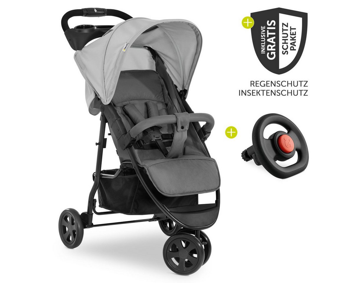 Hauck Sportbuggy Citi Neo 3 - Grey, Sportwagen mit Liegefunktion Regenschutz, Insektenschutz & Lenkrad Hauck Sportbuggy Citi Neo 3 - Grey, Sportwagen mit Liegefunktion Regenschutz, Insektenschutz & Lenkrad von Hauck