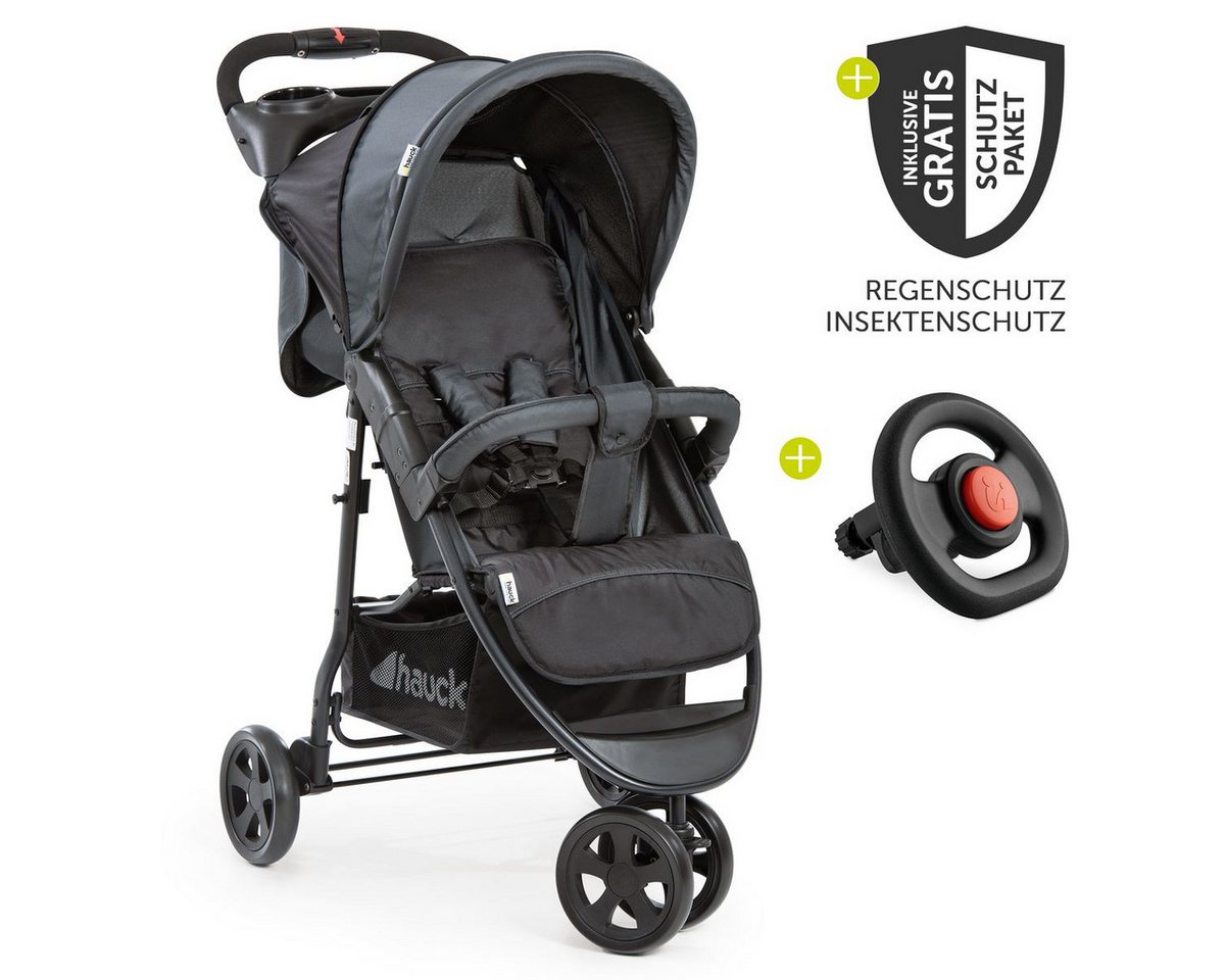 Hauck Sportbuggy Citi Neo II - Caviar Stone, Sportwagen mit Liegefunktion Regenschutz, Insektenschutz & Lenkrad Hauck Sportbuggy Citi Neo II - Caviar Stone, Sportwagen mit Liegefunktion Regenschutz, Insektenschutz & Lenkrad von Hauck
