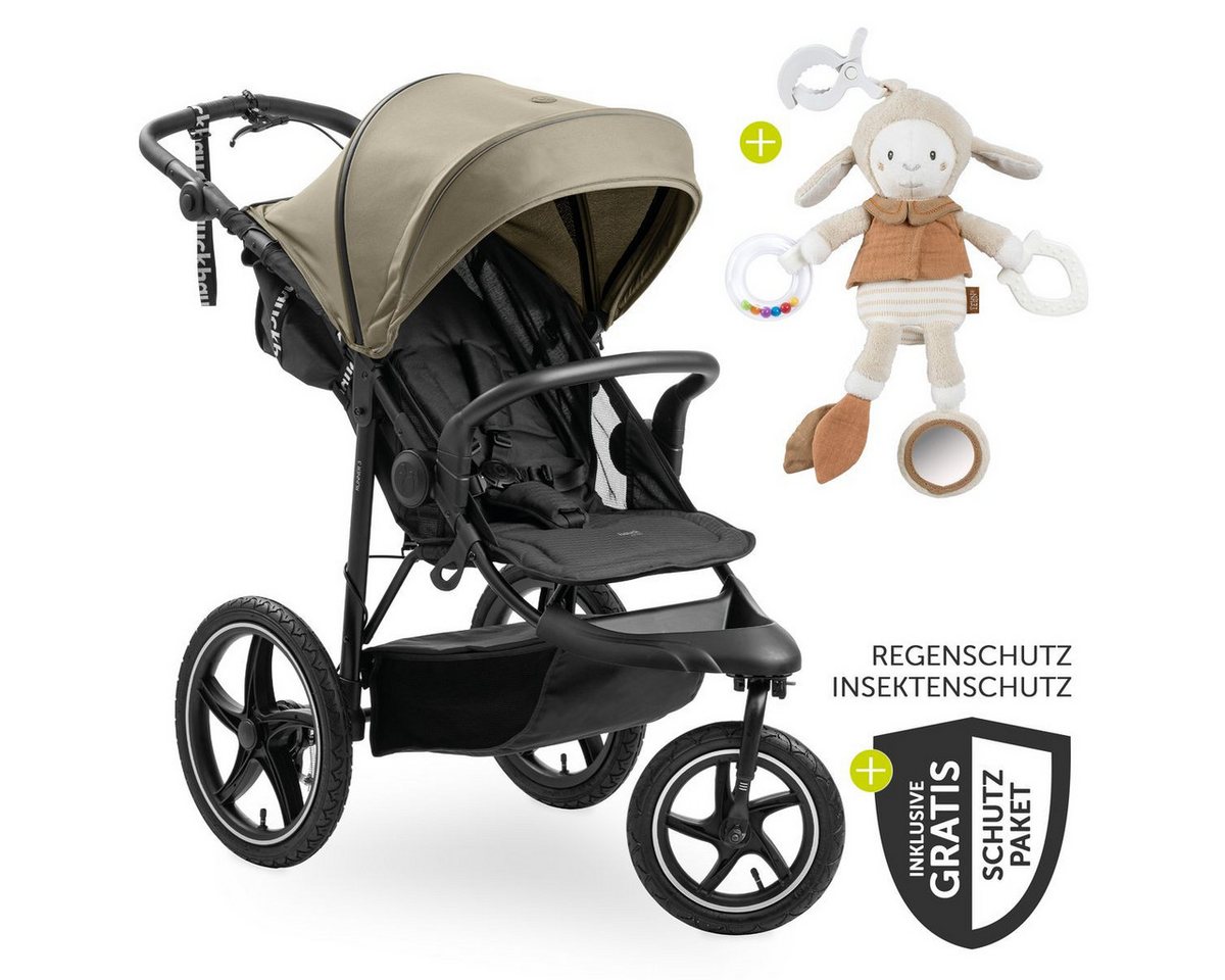Hauck Sportbuggy Runner 3 - Olive, Sportwagen mit Luftreifen, Liegefunktion & Zubehör - höhenverstellbar Hauck Sportbuggy Runner 3 - Olive, Sportwagen mit Luftreifen, Liegefunktion & Zubehör - höhenverstellbar von Hauck